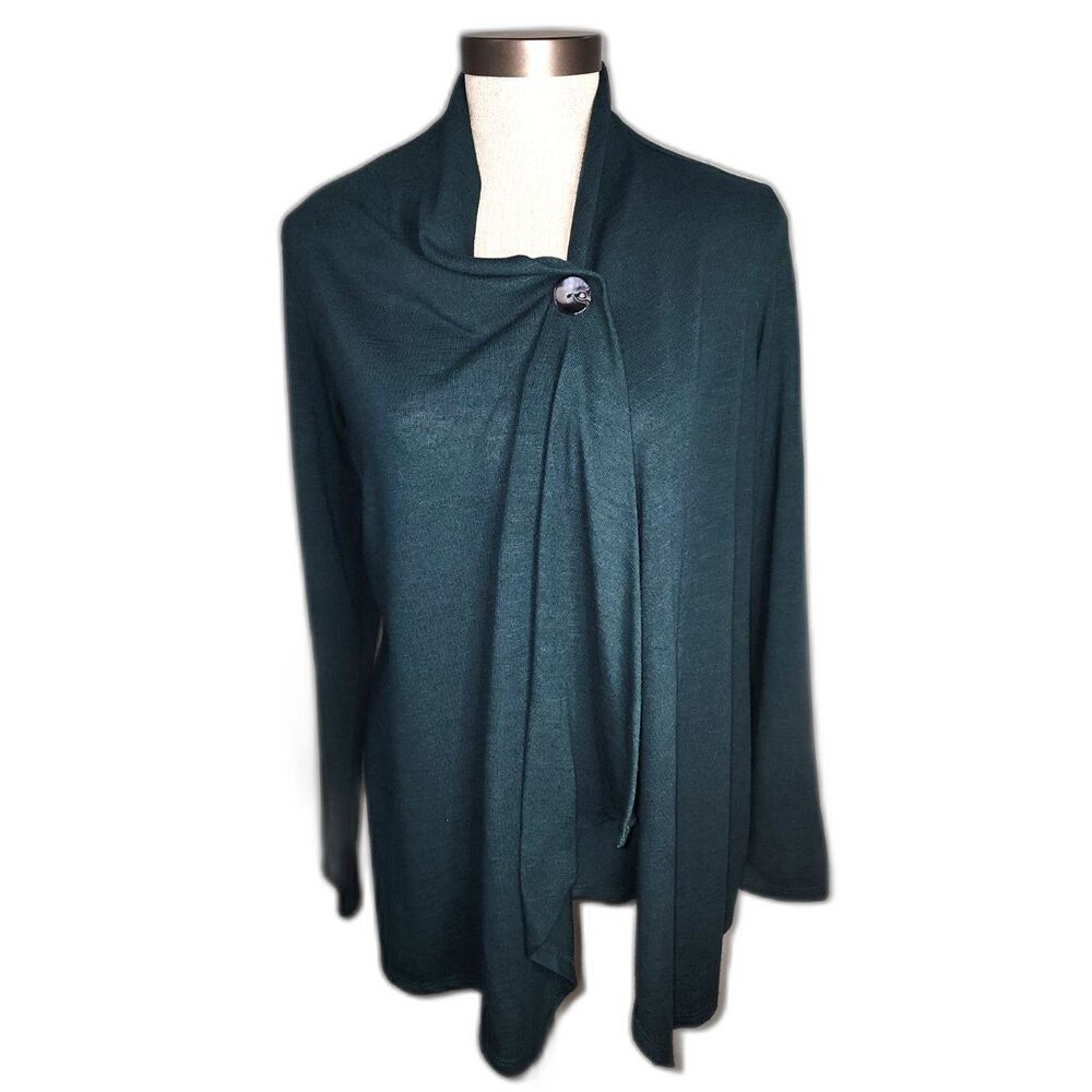 Apt. 9 Forest Green Cardigan Button Sweater Size S